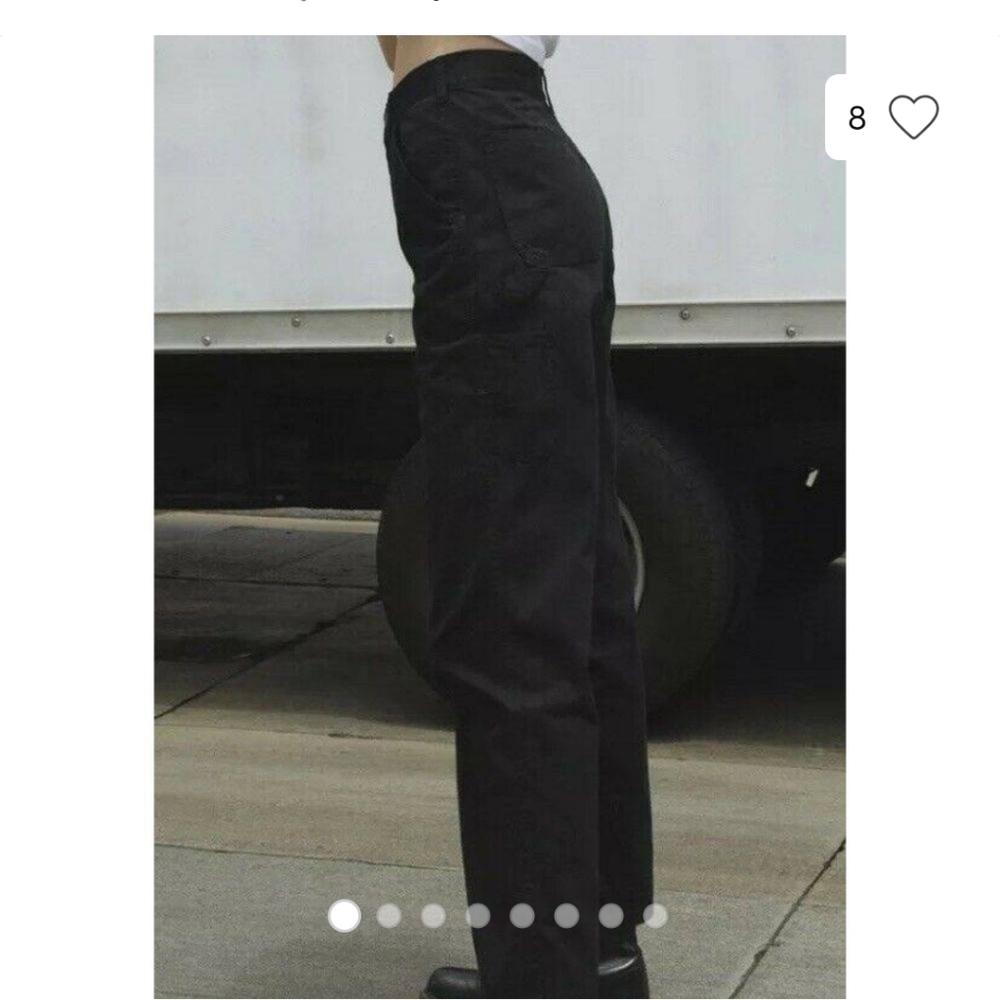 John Galt Black Carpenter Pants